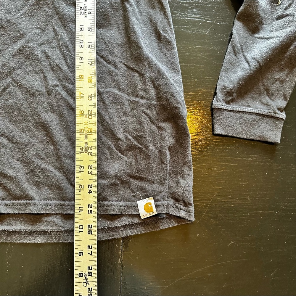 Carhartt XL Black Rosie The riveter Work Long Sleeve Tee Work Construction - Picture 2 of 7